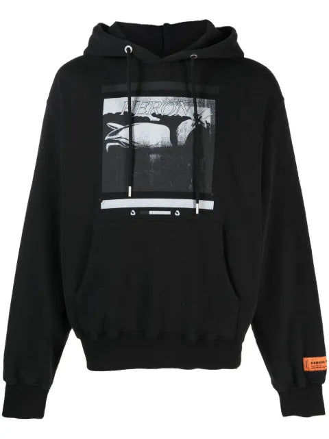 Heron Preston heron graphic-print hoodie