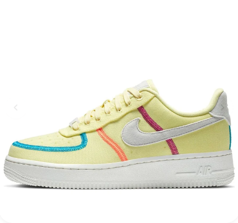 Nike Women's Air Force 1 '07 Low LX 'Stitched Canvas – Life Lime' – CK6572-700