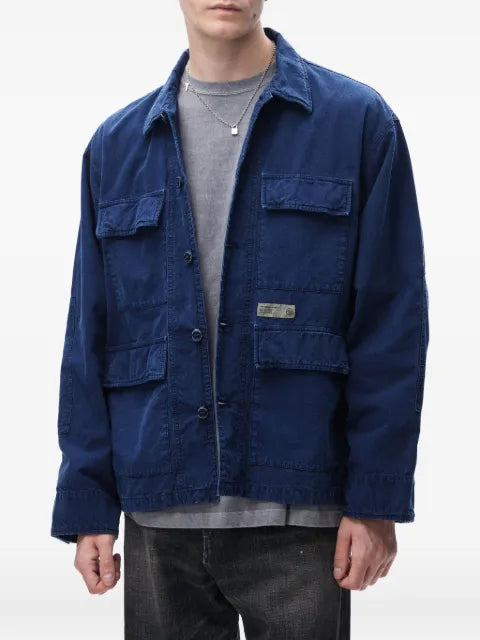 Neighborhood multi-pocket cotton shirt jacket