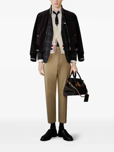 Thom Browne windowpane plaid cool wool unconstructed sport coat