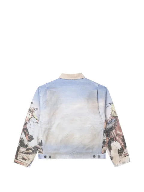 Vale graphic zip jacket