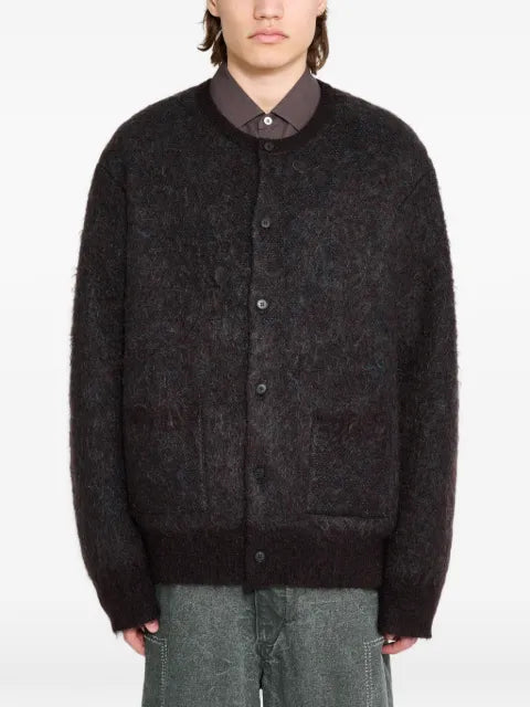 ssstein jacquard pocket cardigan