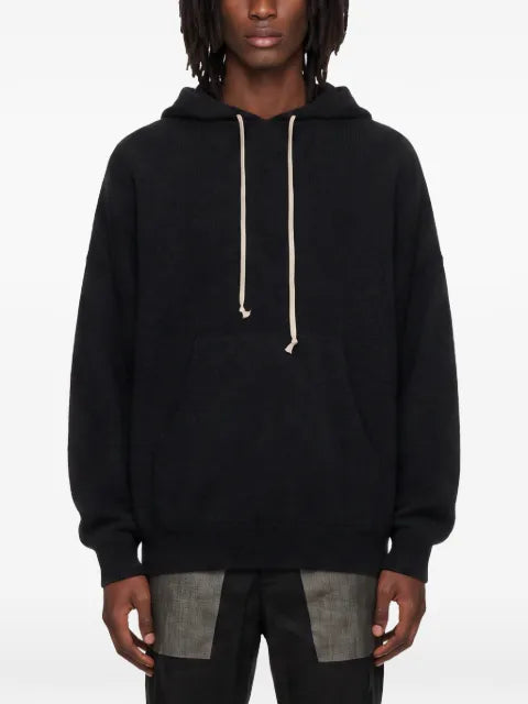 Rick Owens drawstring pouch-pocket hoodie