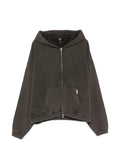 Represent Initial zip-up cotton hoodie