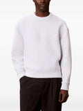 Calvin Klein logo-embossed dropped-shoulder sweatshirt