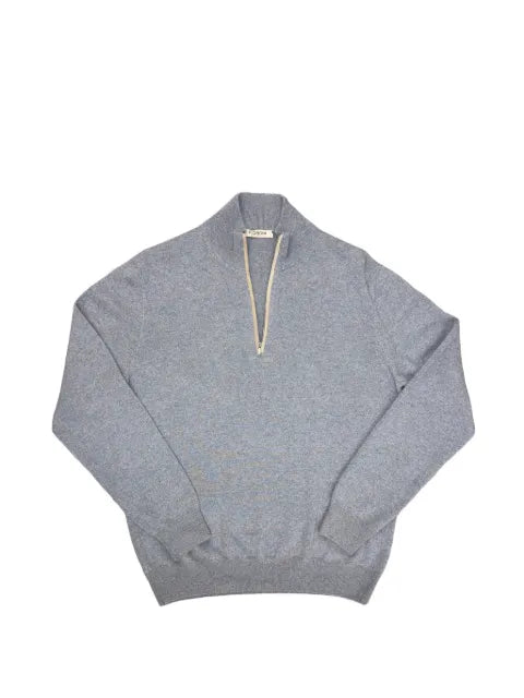 Fioroni Cashmere quarter-zip long-sleeve sweater
