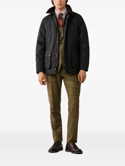 Hackett London waxed cotton-coated jacket