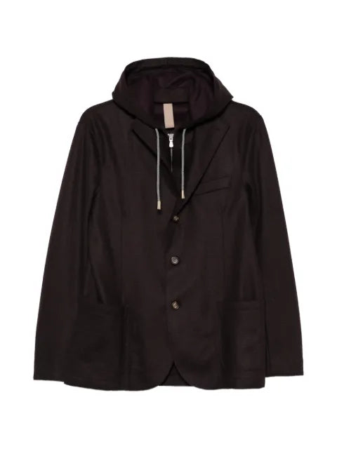 Eleventy hooded layered jacket