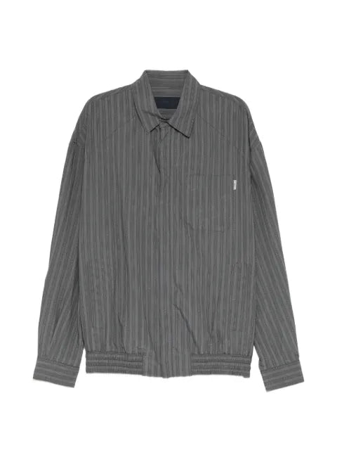Juun.J vertical-stripe shirt jacket