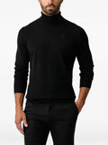 Karl Lagerfeld roll-neck embroidered-logo sweater