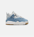 Air Jordan 4 Retro Worn Blue Infant/Toddler Lifestyle Shoe