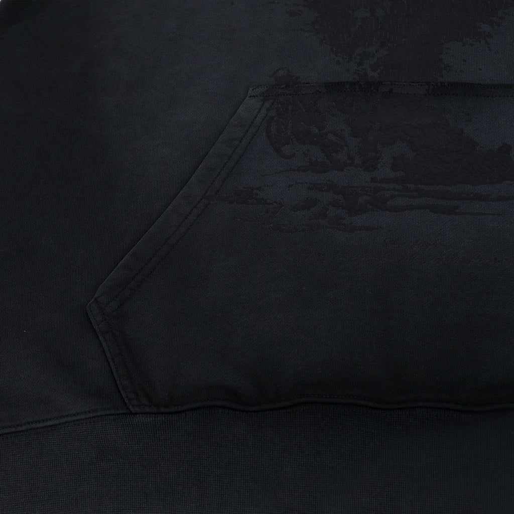 Black French Terry Arc Logo Hoodie
