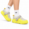 UGG Gray Neon-Yellow Strap Platform Shoes