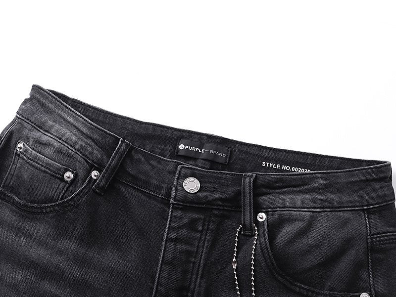 Purple Brand Black Paint Splatter Distressed Jeans