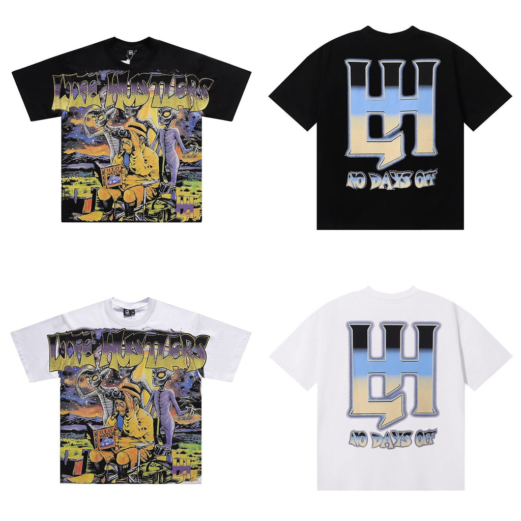 Life Hustlere Alien Graphic Short-Sleeve T-Shirt