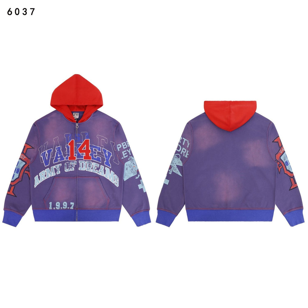 VALE USA Guardian Graphic Zip-Up Hoodie