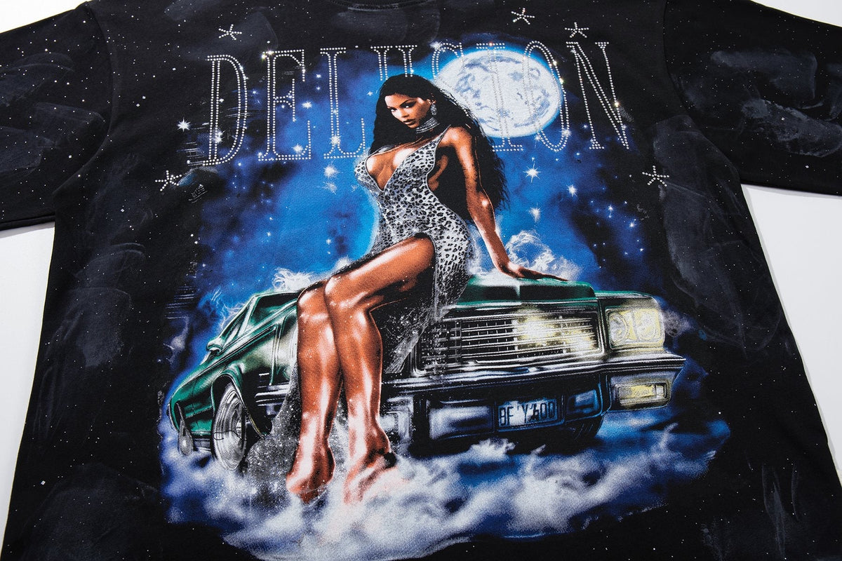BKYS Revival Delusion Portrait Car Graphic T-Shirt