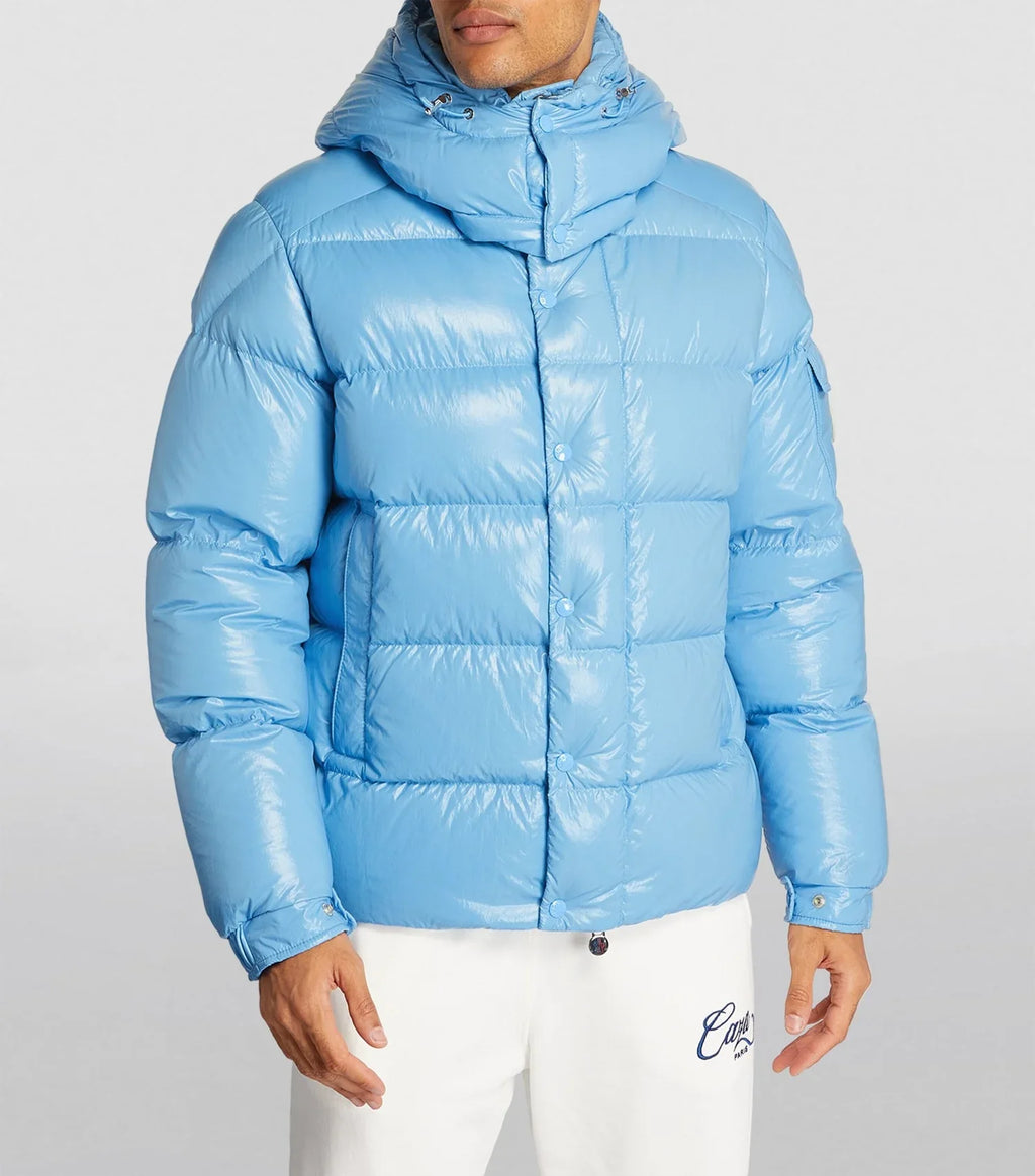 Moncler Maya 70th Anniversary Down Jacket — Sky Blue