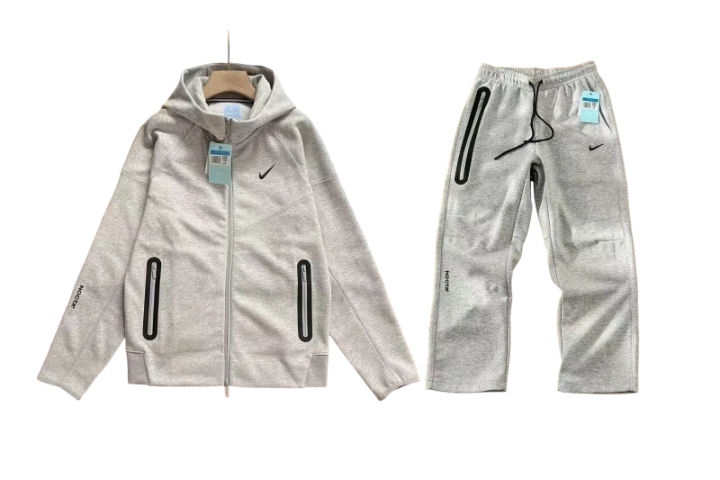 Nike Sportswear x NOCTA Tech Fleece Full Zip Hoodie & Joggers Set Grey