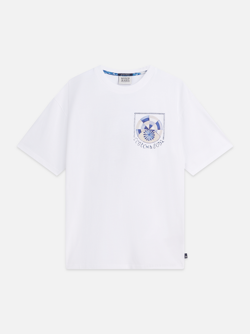 Scotch & Soda Front and Back Artwork Regular-Fit Tee