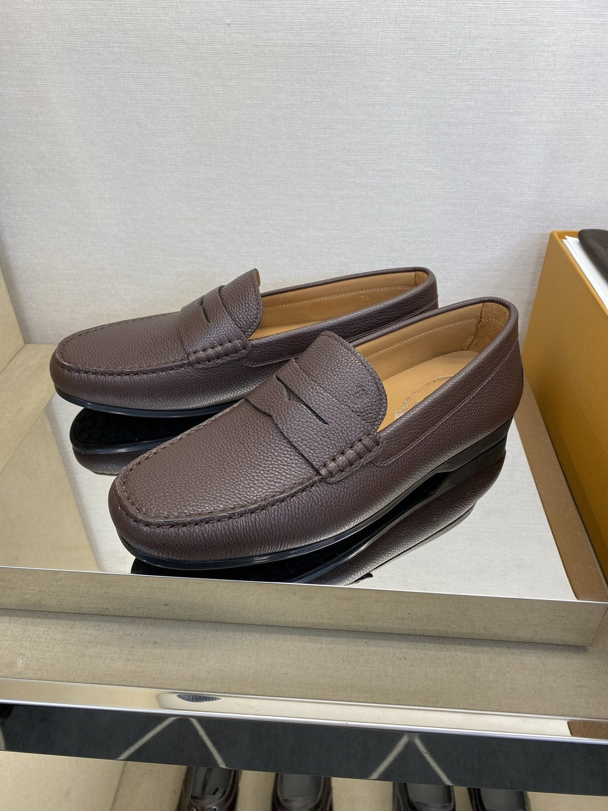 TOD'S Men's Textured Penny Loafers