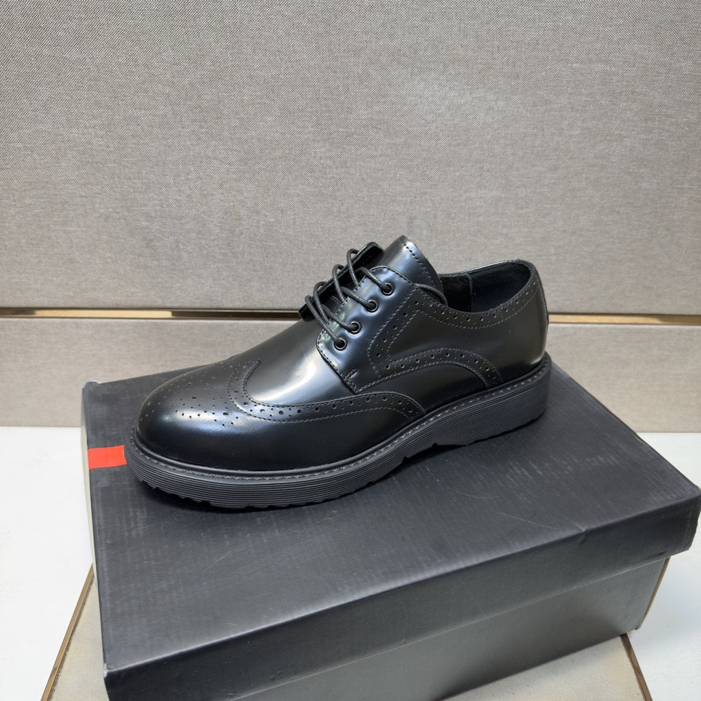 Prada Wingtip Lace-Up Shoes